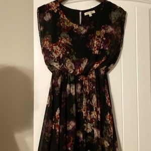 Nordstrom Black Floral Dress